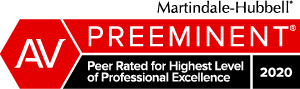 Martindale Hubbell - Peer Rate for Highest Level of Professional Excellence 2020 badge