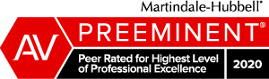 badge_Martindale-Hubbell Martindale Hubbell - Peer Rate for Highest Level of Professional Excellence 2020 badge