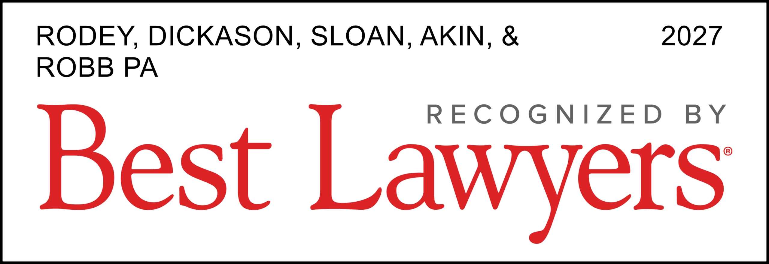 Best-Lawyers-Firm-Logo-Rodey-Dickason-Sloan-Akin-Robb 2027 Best Lawyers logo
